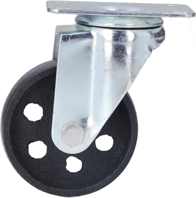 Zwenkwiel met Dubbele Lagers voor Zwaar Gebruik - 90 mm Wieldiameter - 29 mm Wielbreedte - Wagentrolley Bord - Sterk en Duurzaam