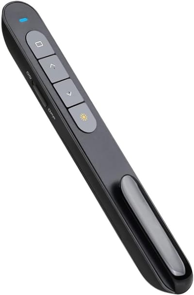 Presentatie Clicker voor PowerPoint Remote, Hyperlink Volume Wireless Presenter Remote Presentation Pointer, USB Presentation Remote Slide Advancer PPT Clicker voor Computer Laptop Mac