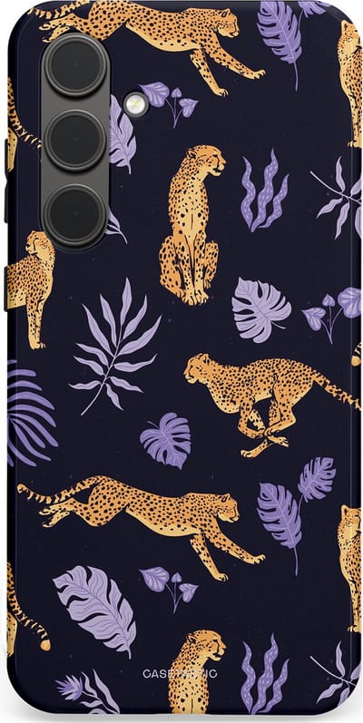 Casetastic Hoesje Geschikt voor Samsung S24 Plus - Stijlvolle Beschermende Duo-layer Case - Cheetah charisma