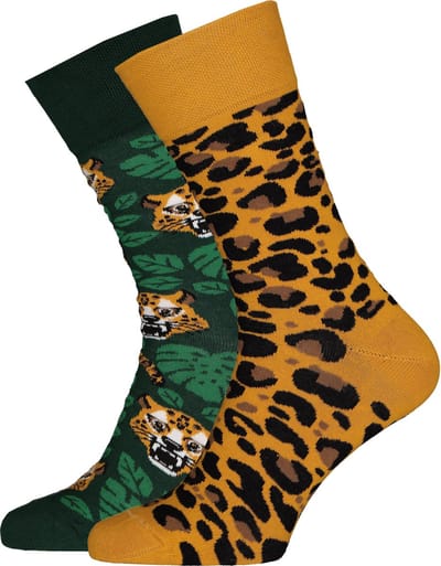 Toffe Sokken - Gekke Sokken - Leuke Sokken - El Leopardo - Maat: 35 t/m 38