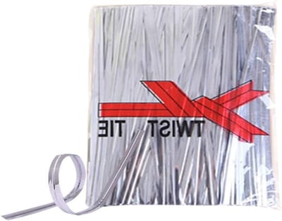 Twisted Ties voor Verpakking - 800 Stuks Metallic Sluiting voor Brood, Snoep, Koekjes en Desserts, 8cm x 4mm