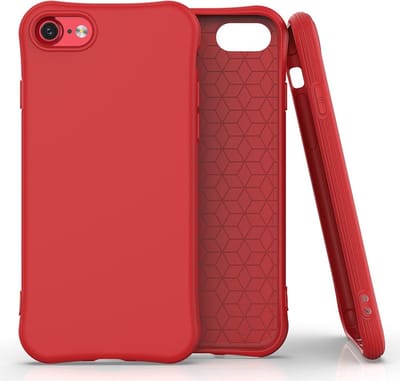 Peachy Soft case TPU hoesje geschikt voor iPhone 7, iPhone 8 en iPhone SE 2020 SE 2022 - rood