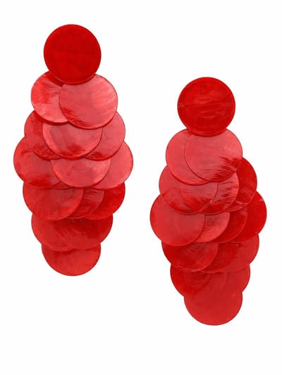 AVANT-GARDE PARIS Oorbellen - Cascading - Chandelier - Natuurlijke Schelp - 11 cm x 5 cm - Goudkleurig