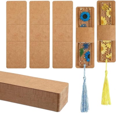 50 Stuks Bruine Kraft Boekenleggers, Beschermers voor Resin Boeken, Ideaal voor Verpakking en Cadeaus