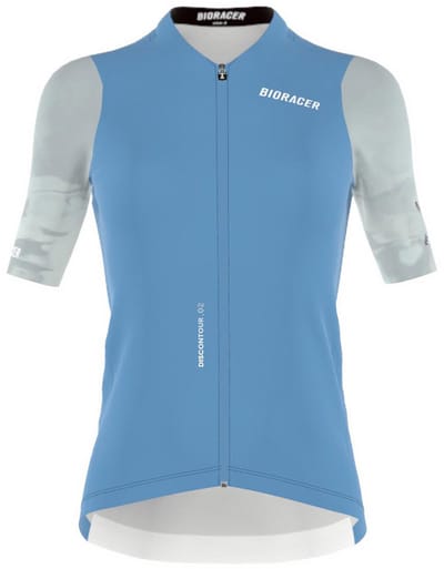 Bioracer Icon Korte Mouw Wielertrui Blauw S Vrouw