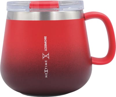 Thermische mok 473ml (16oz)-95% gerecycled roestvrij staal - Royal Red 'Chubby Mug 16'