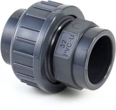 Druk PVC 3-delige koppeling - 25mm - 16 bar