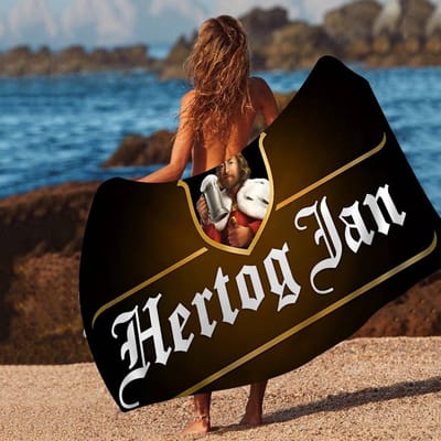 H-Hertog Jan Badhanddoek Microvezel Zacht Waterabsorberend Ademend Voor Meisjes Kinderen Decoratieve Cartoon Strandhanddoek Cotton 30x30cm