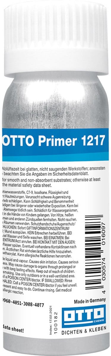 Otto Primer 1217 siliconenprimer - 1000 ml blik - voor hechting op kunststof bij siliconenkit