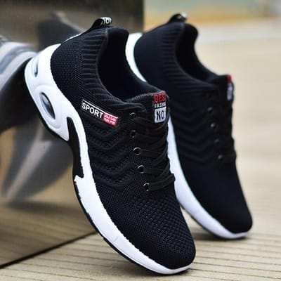 Heren lage sneakers Sport grote maat 38-47 heren boardschoenen trendy schoenen heren casual hardloopschoenen 38 black