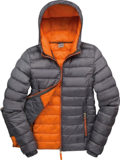 Result Women´s Snow Bird Hooded Jacket RT194F - GREY/ORANGE - L
