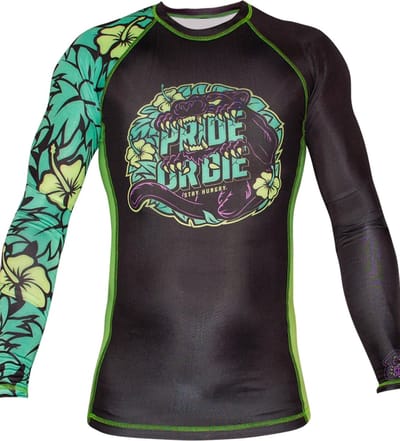 PRiDE or DiE Rash Guard Stay Hungry Zwart - XXXL