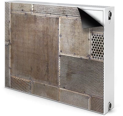 Tulup Magnetische Radiatorfolie - Metalen Vloer Radiator Folie Magnetisch - 80 cm x 60 cm - Radiator Mat Bescherming Tegen Krassen - Magnetische Radiator Folie 1Mm Dik - Bruin Magnetische Radiatormat - Radiatorbeschermer Moderne Print