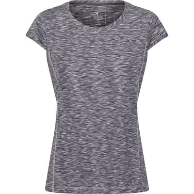T-shirt Korte Mouwen Hiking Dames Textuurpatroon