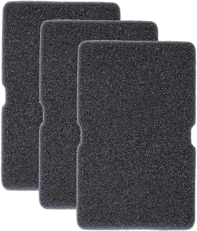 3-pack filters voor warmtepompdrogers – Drogerfilters – Filterzeven voor drogers – Drogeraccessoires – Sponsfilters – Geschikt voor diverse condensdrogermodellen – 240 x 155 x 11 mm