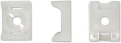 Kortpack - Schroefzadels - Voor tyraps t/m 4.8mm breed - Met 4.5mm schroefgat - Wit - 100 stuks per verpakking - (099.8942)