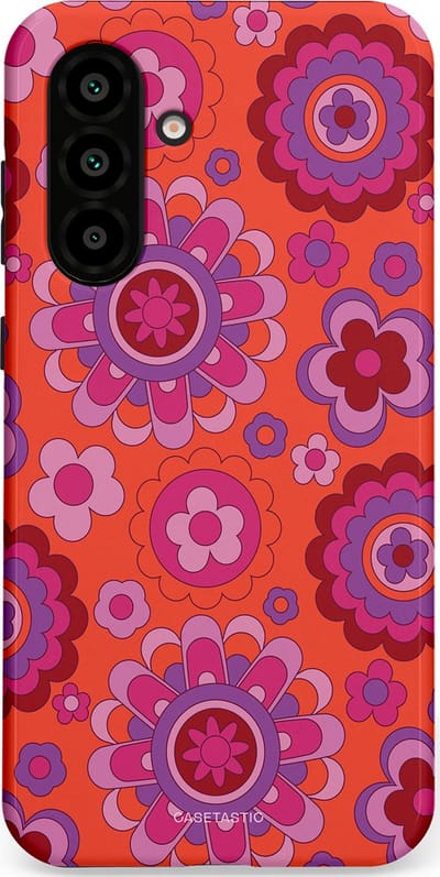 Casetastic Hoesje Geschikt voor Samsung A56 / A36 - Stijlvolle Beschermende Duo-layer Case - Retro warmte