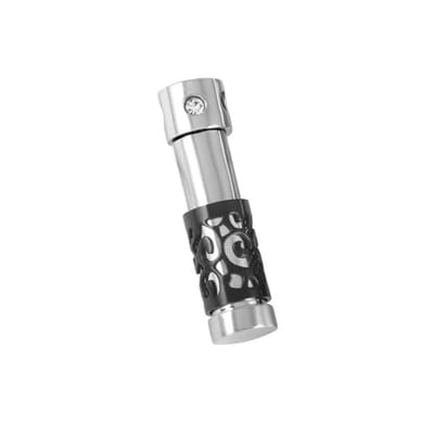 Aramat Jewels | Gedenkhangers | Stalen Ashanger Buisje – Cilinder Hanger Gedenksieraad Meerdere Kleuren | Zwart-3x0.7cm | |8mm | Staal | Volwassenen | Verkleurd niet