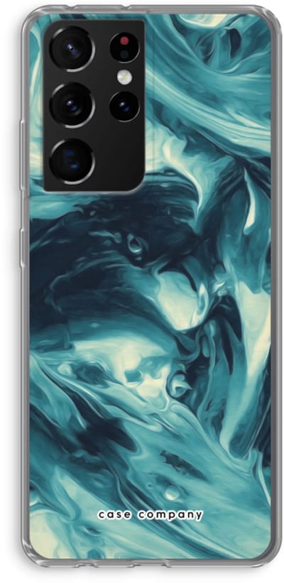 Case Company® - Hoesje geschikt voor Samsung Galaxy S21 Ultra hoesje - Dreaming About Whales - Soft Cover Telefoonhoesje - Bescherming aan alle Kanten en Schermrand