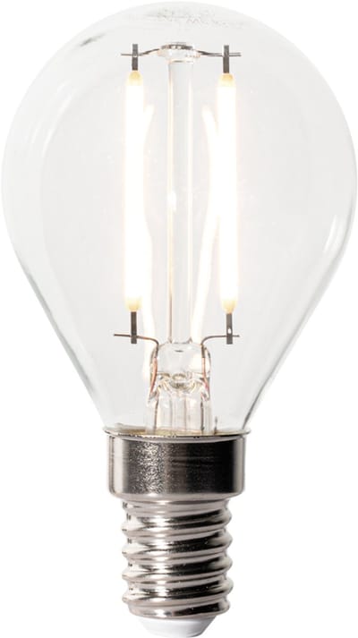 LUEDD E14 dimbare LED lamp P45 helder glas 3W 250 lm 3000K