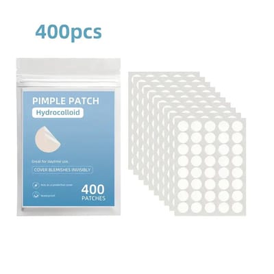 Pimple Patches - Acne/puist pleisters -Transparant - Met Hydrocolloïd - 400 stuks