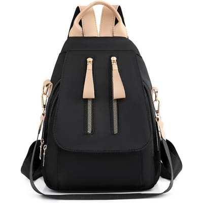 Sac à dos en nylon pour femme, nouveau style simple et tendance, grande capacité, loisirs de plein air, sac d'école pour étudiante