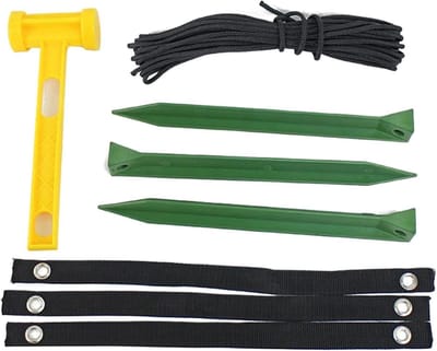 Boomverankeringsset - Boomsteun set - Bescherming tegen wind - Flexibel ontwerp - 31 x 8 cm - Niet gespecificeerd