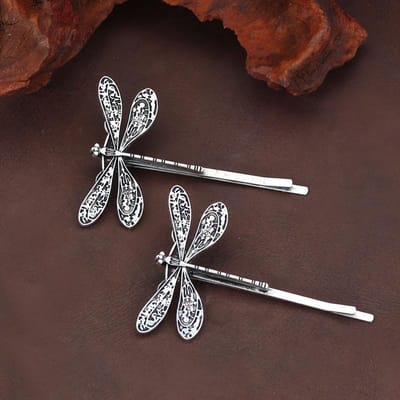 Épingles à cheveux Libellule à un mot Rétro Épingles à cheveux de mariée Épingles à cheveux pour adolescentes Cadeaux S black