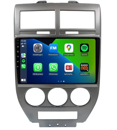 Carplay autoradio voor Jeep Compass | 2007 t/m 2009 | Android 13 | Draadloos Apple Carplay & Android Auto | 2GB + 32GB | 8-Core processor | Davilon | 2025 model | 2007 2008 2009 | Bluetooth & Wifi