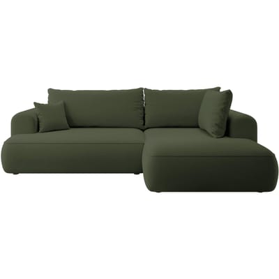 Hoekbank Philipa Big rechts velvet met slaapfunctie | Selsey Design
