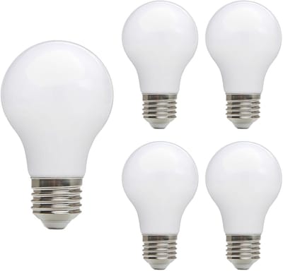 Kobi LED Filamentlamp E27 7W - 780lm - 3000K - 230V - Melkglas - 15.000 Branduren - 360° - Voor Tafellamp, Bedlamp of Kroonluchter - 5 stuks