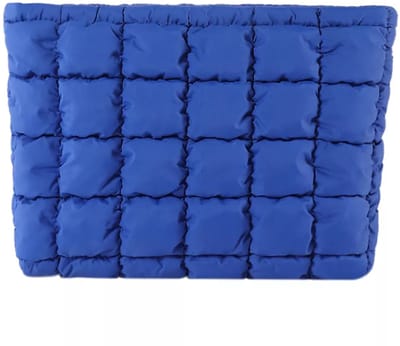 Toilettas Puffer - Blauw | Clutch / Make-Up Tas | 26,5 x 16,5 cm | Fashion Favorite