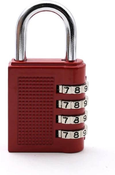 4 Cijferig Kofferslot - Reisslot - Reis Cijferslot - Cijferhangslot - Hangslot - Bagageslot - Luggace Lock