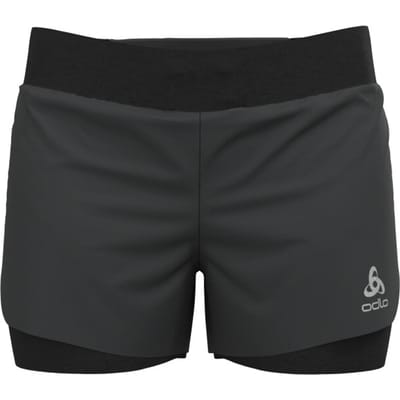 ODLO 2-in-1 Shorts ZEROWEIGHT 3 INCH - black - Vrouwen - Maat L