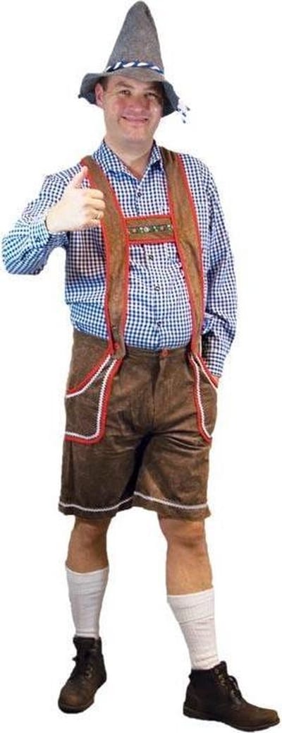 Tiroler broek deluxe lichtbruin (mt XXL/ 58)