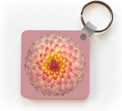 Sleutelhanger - Uitdeelcadeautjes - Dahlia 'wootton phoebe - Plastic