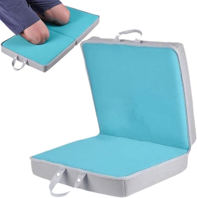 Kniekussen - Beschermers - Tuinieren en klussen - Antislip dubbelzijdig - 30 x 34 cm - Grijs