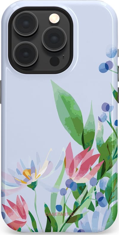 Casetastic hoesje geschikt voor Apple iPhone 15 Pro - MagSafe - Dubbellaagse bescherming - Dromen in pastel - Fashion Case - Lichtgrijs Mintgroen