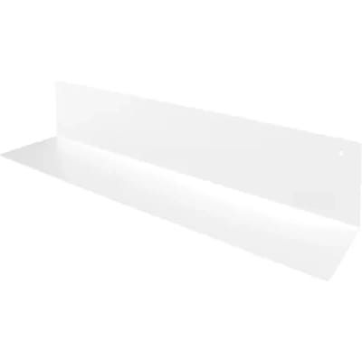 Duraline Wandplank Gevouwen Staal Wit 80x15x15cm