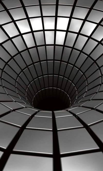 Fotobehang - Silver Hole 150x250cm - Vliesbehang