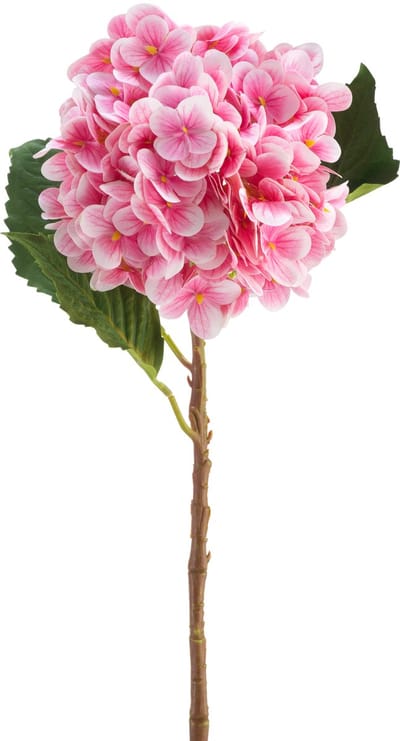 Easyplants | Kunstbloem Hortensia Real Touch roze 58 cm | Zijde | Nepbloemen | roze | Onderhoudsvrij | Kant-en-klaar
