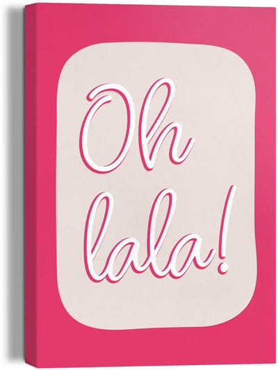 Schilderij Oh La La - 30 x 20 - Canvas - REINDERS