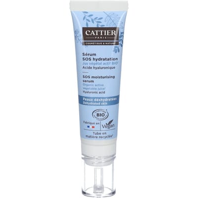 Cattier SOS Moisture Serum Organic Uitgedroogde Huid 30 ml