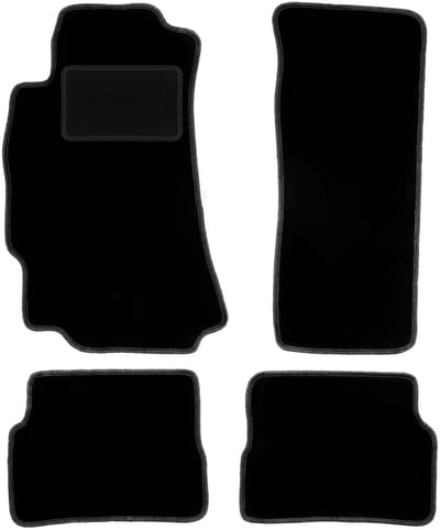 Zwarte velours vloermatten voor: Mazda RX-8 coupé (2003-2012)