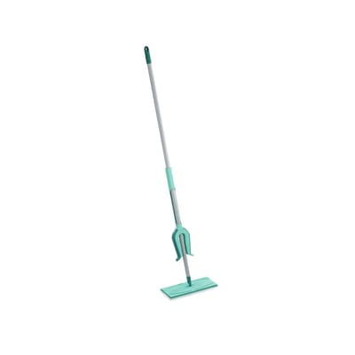 Leifheit Picobello vloerwisser M Micro Duo met steel - 33 cm wisbreedte - turqouise - grijs