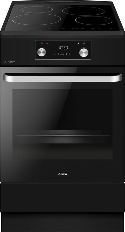 Amica ACI605RN Inductiefornuis 50 cm breed - Katalyse -65 L - Klasse A - Matzwart