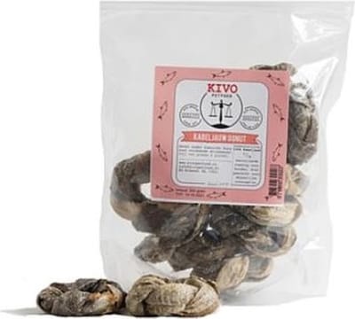 Kivo Petfood Hondensnack Kabeljauw Donut 2 zakken x 150 gram - Graanvrij en Glutenvrij