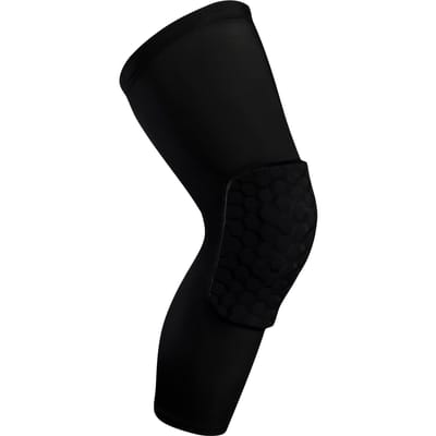 Ademende Basketbal Kniebeschermers Honingraat Ontwerp Nylon Lycra Sport Beensteun voor Volwassenen Hardlopen Training XL