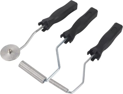 Set van 3 Fiberglass Rollers en Aluminium Bubble Trowel Gereedschap voor Lamineren van FRP