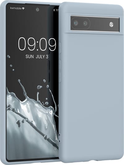 kwmobile telefoonhoesje geschikt voor Google Pixel 6a - Hoesje voor smartphone - Back cover in lichtblauw
